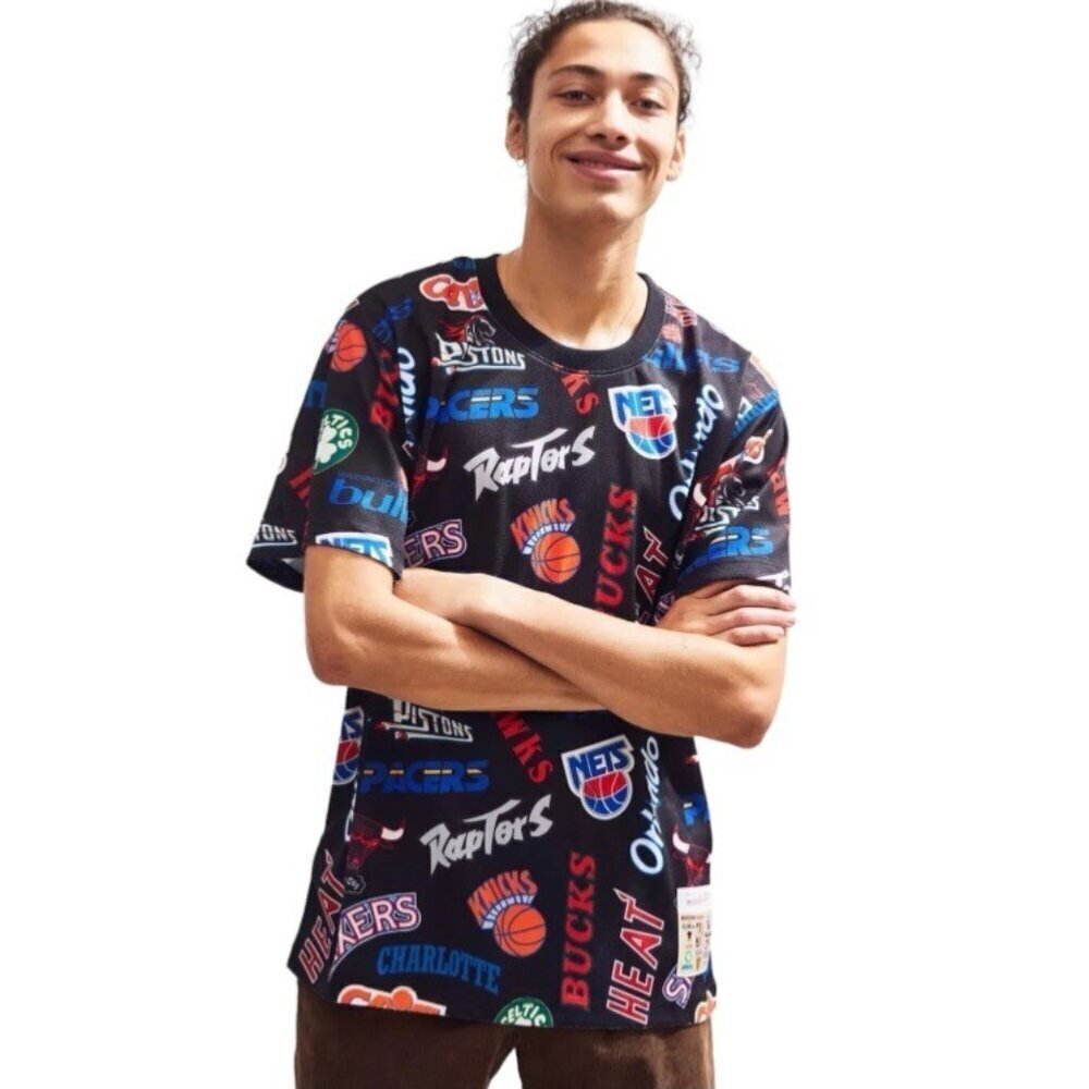 Mitchell & Ness NBA Jersey All Over Print Eastern Teams Men’s XL Short Sleeve